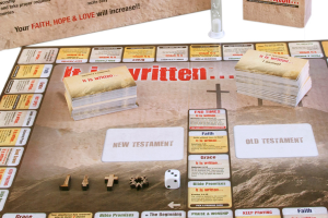 It is written Christian bible board game